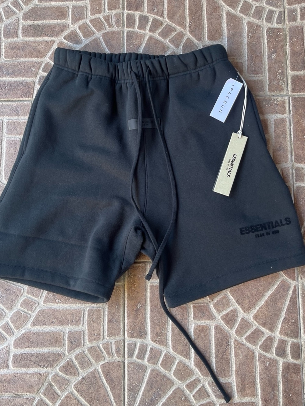 Fear of God ESSENTIALS Black Sweat Shorts